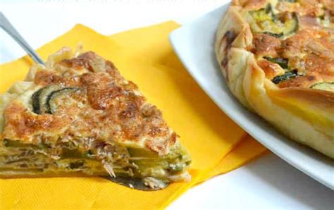 Quiche Légère Aux Courgettes Et Au Thon Plat Et Recette