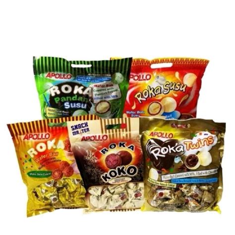 Apollo ROKA WAFER BALL REFILL Contents 50pcs PANDAN SUSU KOKO EXP 2025