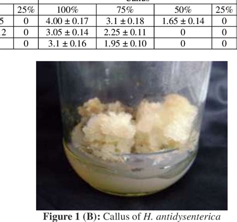 Table 1 From Phytochemical And Antibacterial Investigation Of Stem Bark And Callus Extracts Of