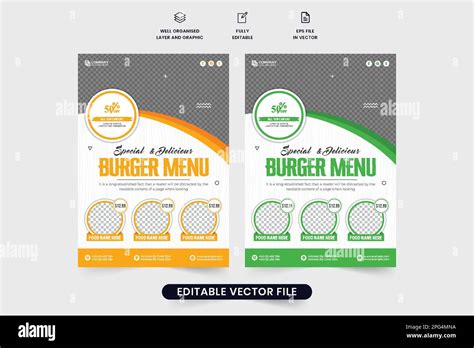 Restaurant Special Offer Template Design For Marketing Delicious Food
