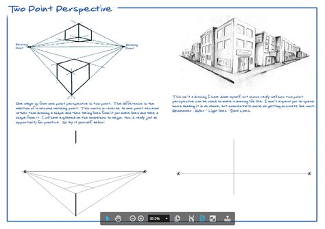 Ks3 Drawing Worksheets 2 Point Perspective Shading Rendering 1
