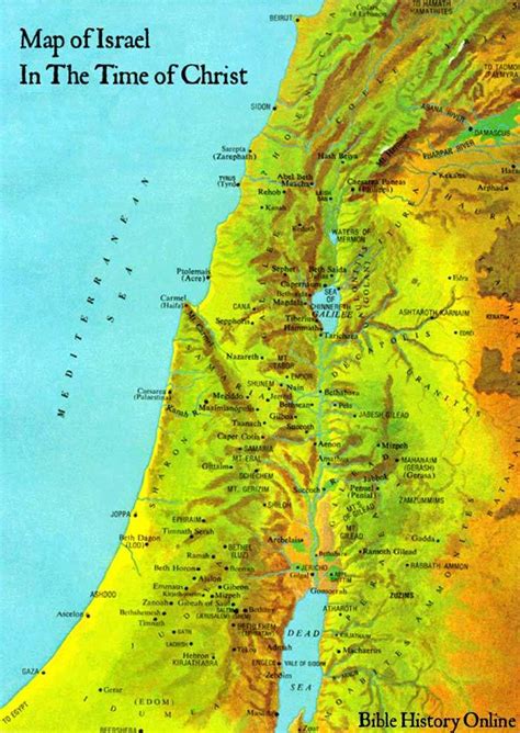 The Land Of Jesus: A Geographical Exploration Of Israel In The First Century - World Map Flags ...