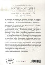 Mathématiques pour l agrégation interne analyse et probabilités