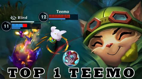 Wild Rift Teemo Gameplay Top 1 Teemo Gameplay Rank Grandmaster