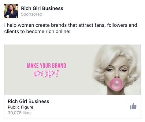 Pin On Facebook Page Like Ad Examples