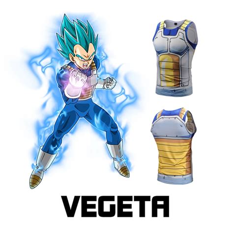 Colete Da Vegeta Dragonball Z Cal A Fitness De Secagem R Pida Camisa D