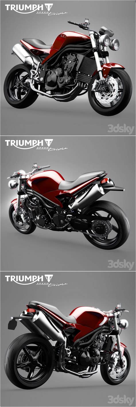 Desire Fx D Models Triumph Speed Triple Motorcycle D Model