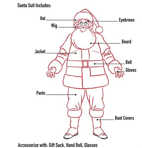 Adult Royal Santa Suit 12pc Costume Ebay