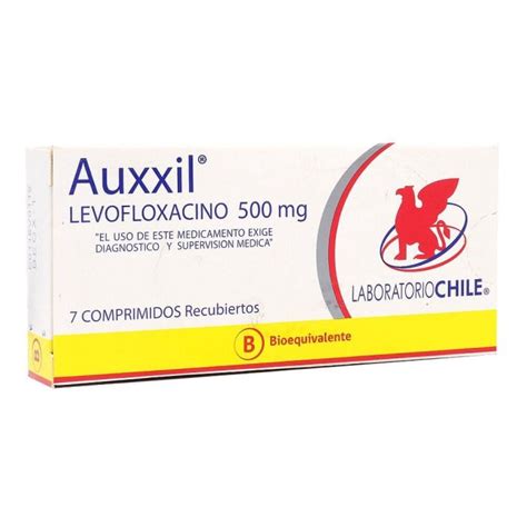 Auxxil 500mg Levofloxacino 7 Comprimidos Recubiertos