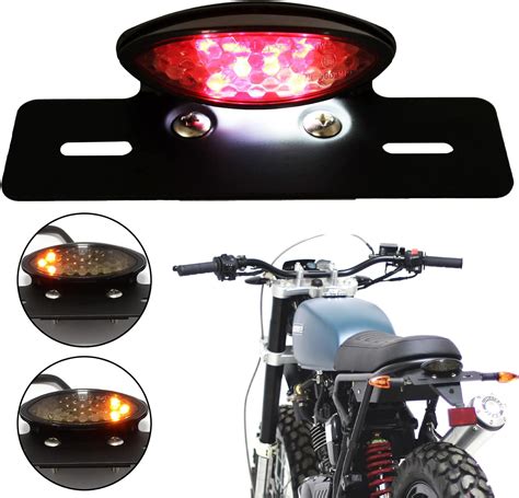 Jmtbno Moto Led Feu Arri Re Avec Clignotant Int Gr Feu Stop Feu De