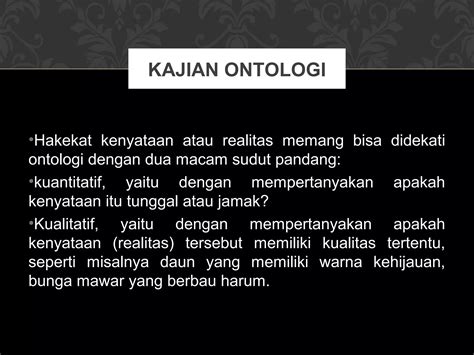 Ontologi Ppt Free Download