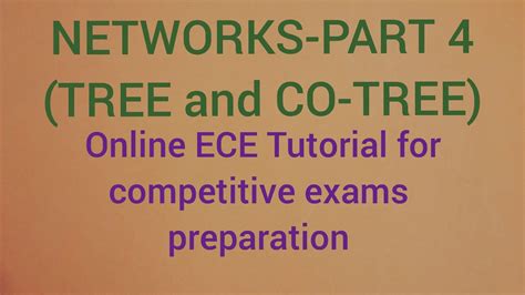 Networks Part Tree And Co Tree Trb Gate Isro Tneb Ae Tancet