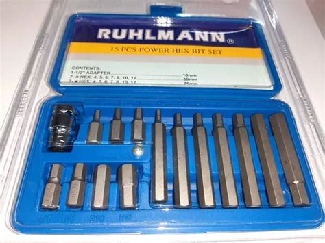 Juego Set De Puntas Allen 1 2 Metricas 15 Piezas Ruhlmann