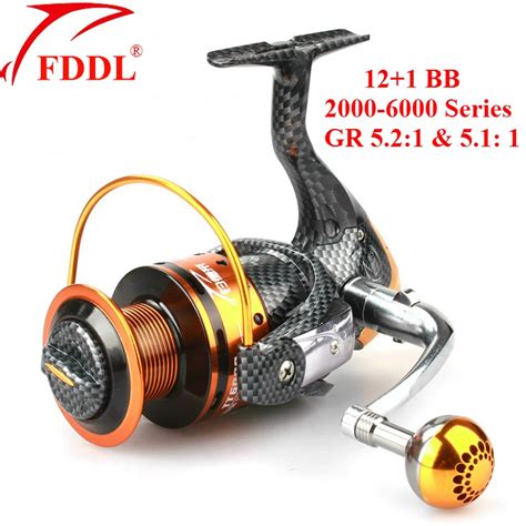 FDDL TT2000 6000 Series Fishing Reels 12 1 BB Ball Bearing 5 2 1 And 5