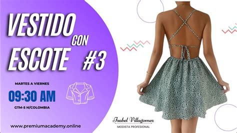 Vestido Con Escote Por Isabel Villag Mez Youtube