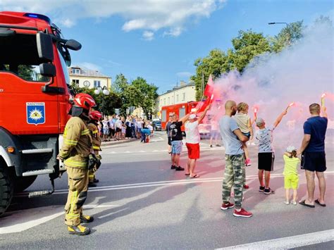 1944 Strażacy pamiętali Rocznica Powstania Warszawskiego uczczona