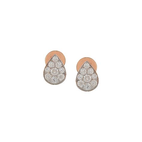 Teardrop Shape Diamond Earrings