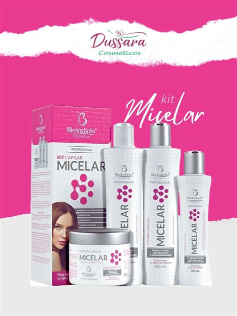 Kit Capilar Micelar Itens Dussara Cosmeticos