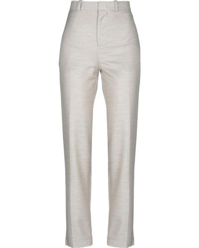 Gray Erika Cavallini Semi Couture Pants Slacks And Chinos For Women Lyst