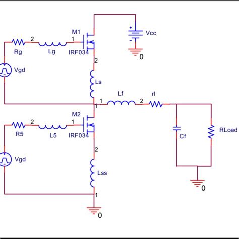 Simplified Synchronous Buck Converter Showing Mosfet Parasitic Inductances Download Scientific