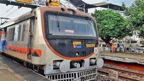 The Chandanpur Local Train Entered The Station In A Beautiful Afternoon