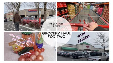 February 2023 Grocery Haul For 2 Costco Winco With Prices How