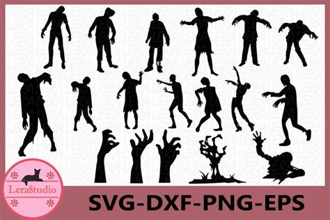 Zombies Svg Zombie Svg Halloween Svg Zombie Silhouettes