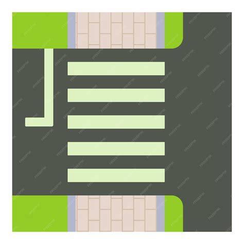 Premium Vector | Pedestrian zone icon cartoon illustration of ...