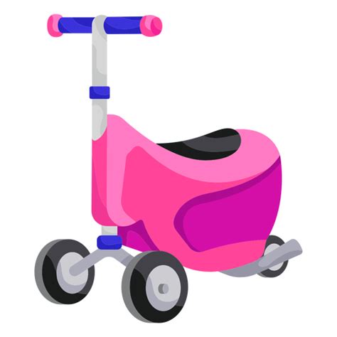 Diseño Png Y Svg De Ilustración De Scooter De Juguete De 3 Ruedas Para Camisetas