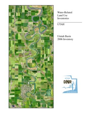 Fillable Online Water Utah 2006 Uintah Basin Summary Report PDF