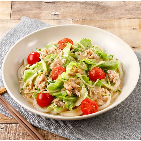 野菜たれで作る冷やしごまサラダうどん｜レシピ｜株式会社にんべん