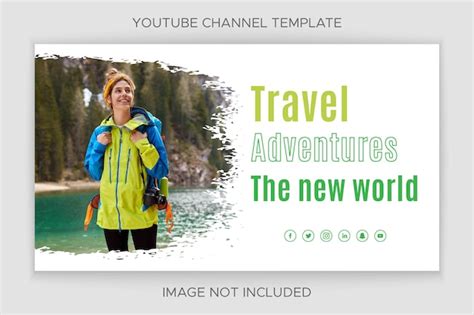 Premium Vector Tour And Travel Youtube Thumbnail Template