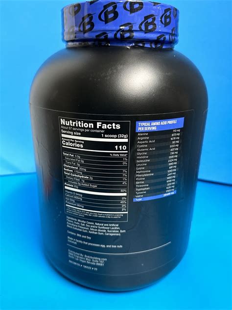 Bodybuilding Signature Casein Protein Powder 57 Servings 4lbs Vanilla Ebay