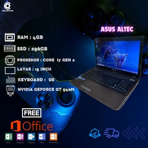 Jual Asus Altec 4 256gb Intel Core I7 Gen 2 Seken Bergaransi Shopee Indonesia