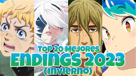 TOP 20 MEJORES ENDINGS ANIME DEL 2023 Temporada Invierno YouTube