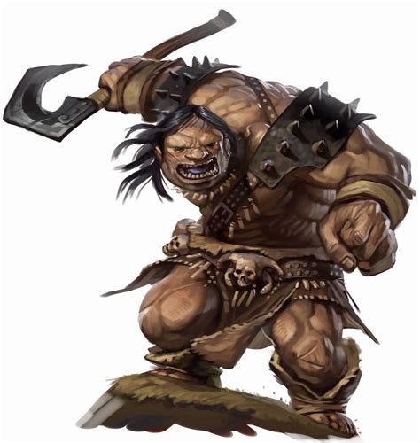 The Art Of Eric Belisle Bugbear Ogre And Goblin King Paizos