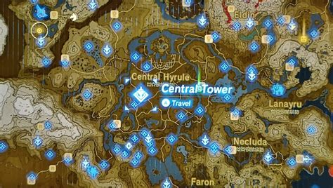 Central Tower BOTW Sheikah Tower Guide The Legend Of Zelda Breath