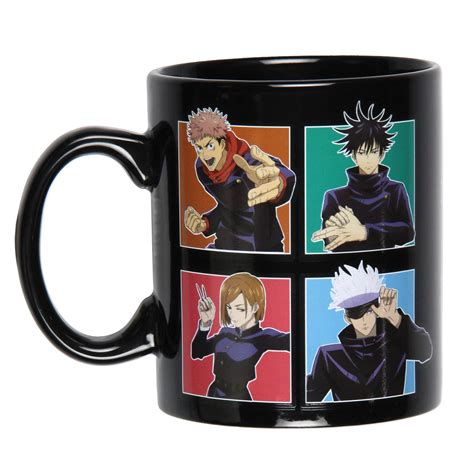 Jujutsu Kaisen Anime Manga Multi Character Grid Oz Ceramic Coffee