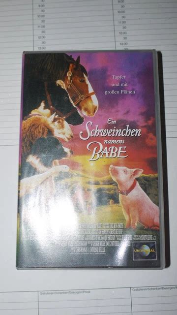 EIN SCHWEINCHEN NAMENS Babe VHS VIDEO Kassette EUR 1 00 PicClick FR