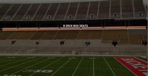 How Are The Seats In The First Row Of The B Boxes At Ohio Stadium