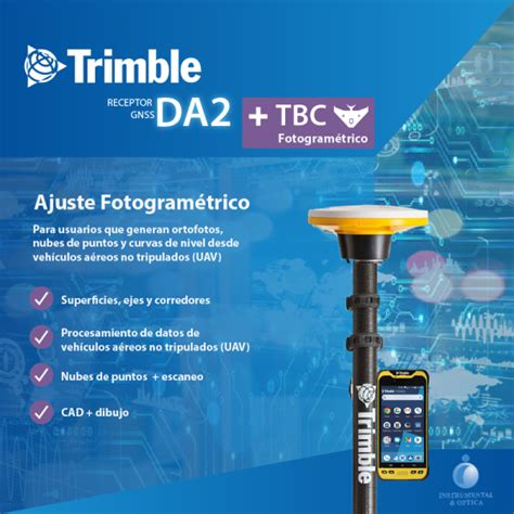 Trimble DA2 TBC Fotogramétrico INSTRUMENTAL Y OPTICA