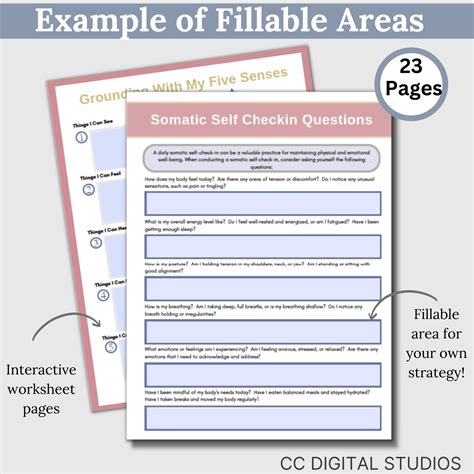 Somatic Therapy Worksheets Felt Senses Somatic Exercises For Sensory