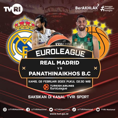 Tvri Nasional On Twitter Jadwal Pertandingan Euro Basketball League