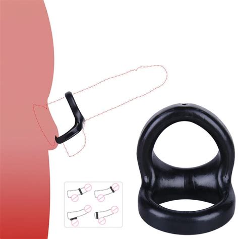 MEN COCK PENIS RING ENHANCER SCROTUM RING PENIS STRETCHER CBT MALE GAY EUR 3 73