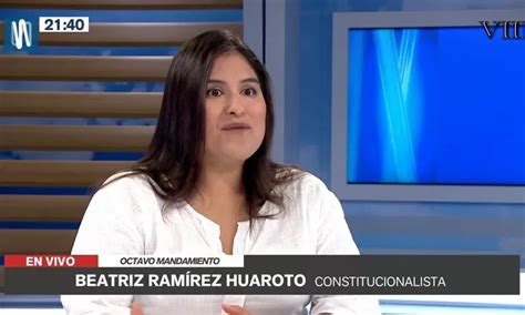 Constitucionalista Beatriz Ramírez Se Refirió A La Propuesta De Perú