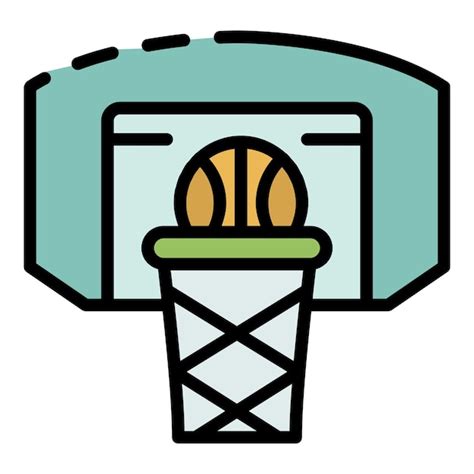 Premium Vector Play Ball In Basket Icon Outline Play Ball In Basket