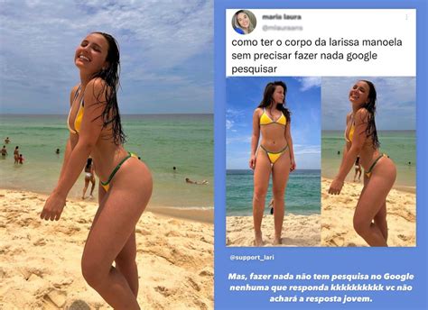 Larissa Manoela responde comentário de internauta sobre seu corpo