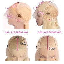 613 Blonde HD Transparent 13x4 13x6 Lace Frontal Human Hair Wigs For