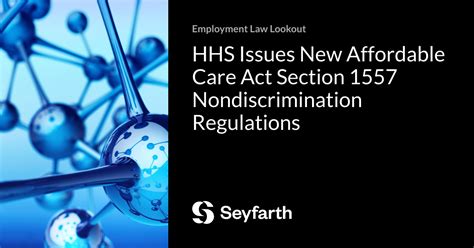 HHS Issues New Affordable Care Act Section 1557 Nondiscrimination