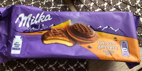 Печиво Choco Dessert Orange Jelly Milka калорійність харчова